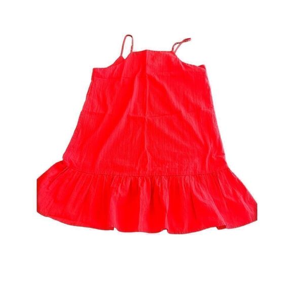 Copper Key Coral Ruffle Hem Dress size M - Picture 2 of 8